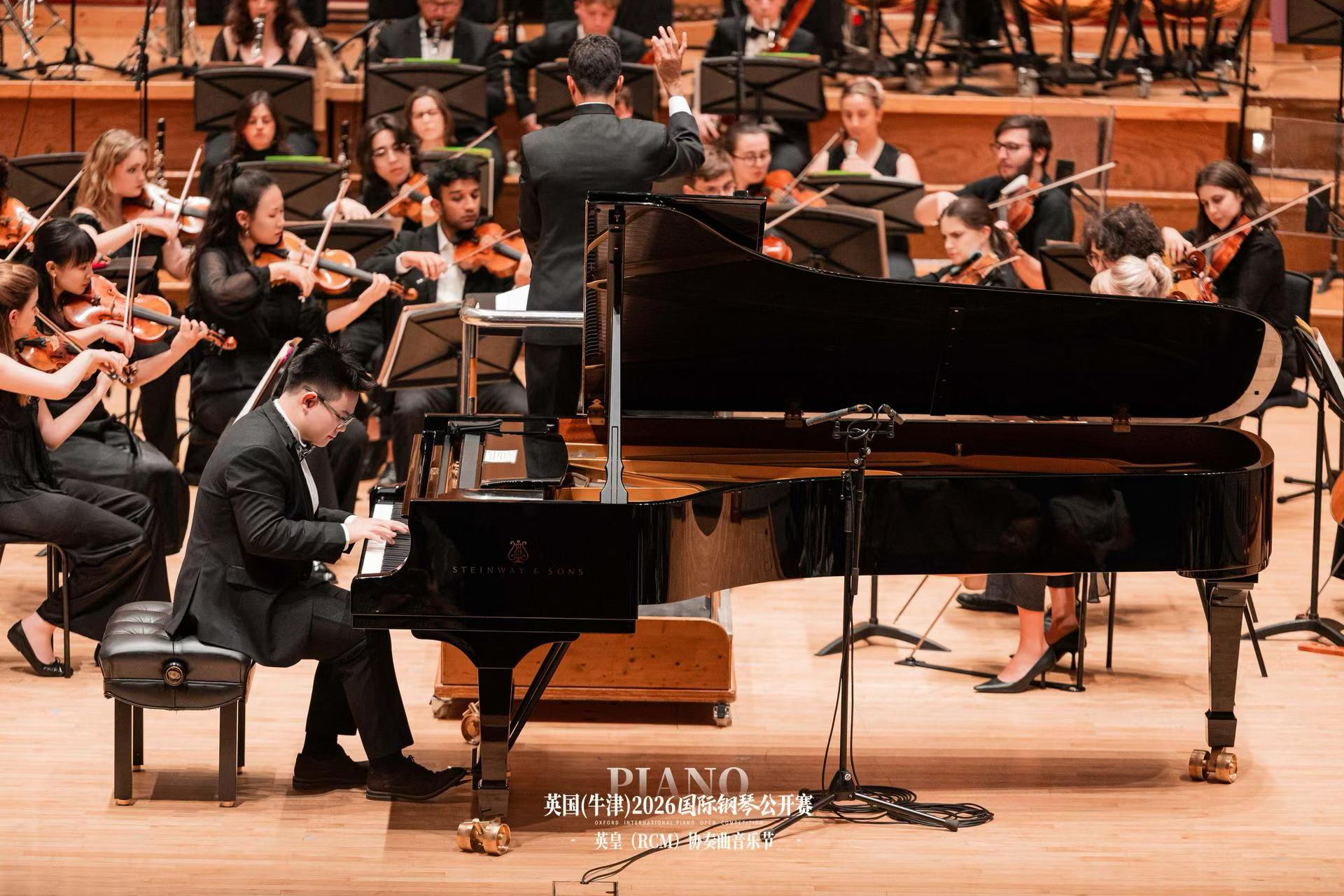 Young soloist on stage
